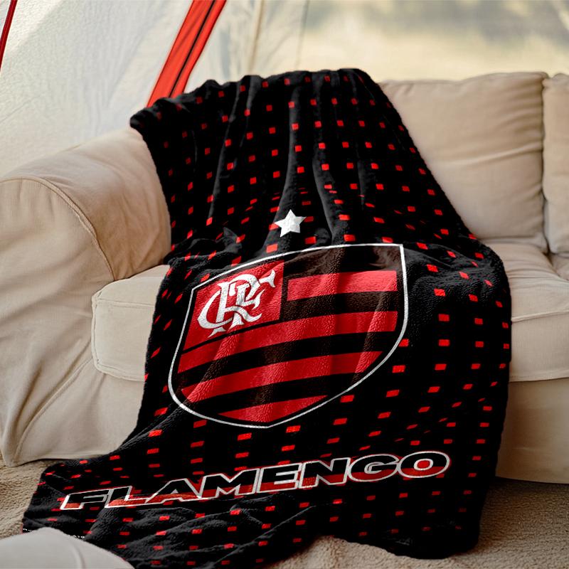 Rangers FC Pattern Blanket, Cozy Blanket for All-Season Comfort on Sofas, Beds, Office, Car, Camping and Travel