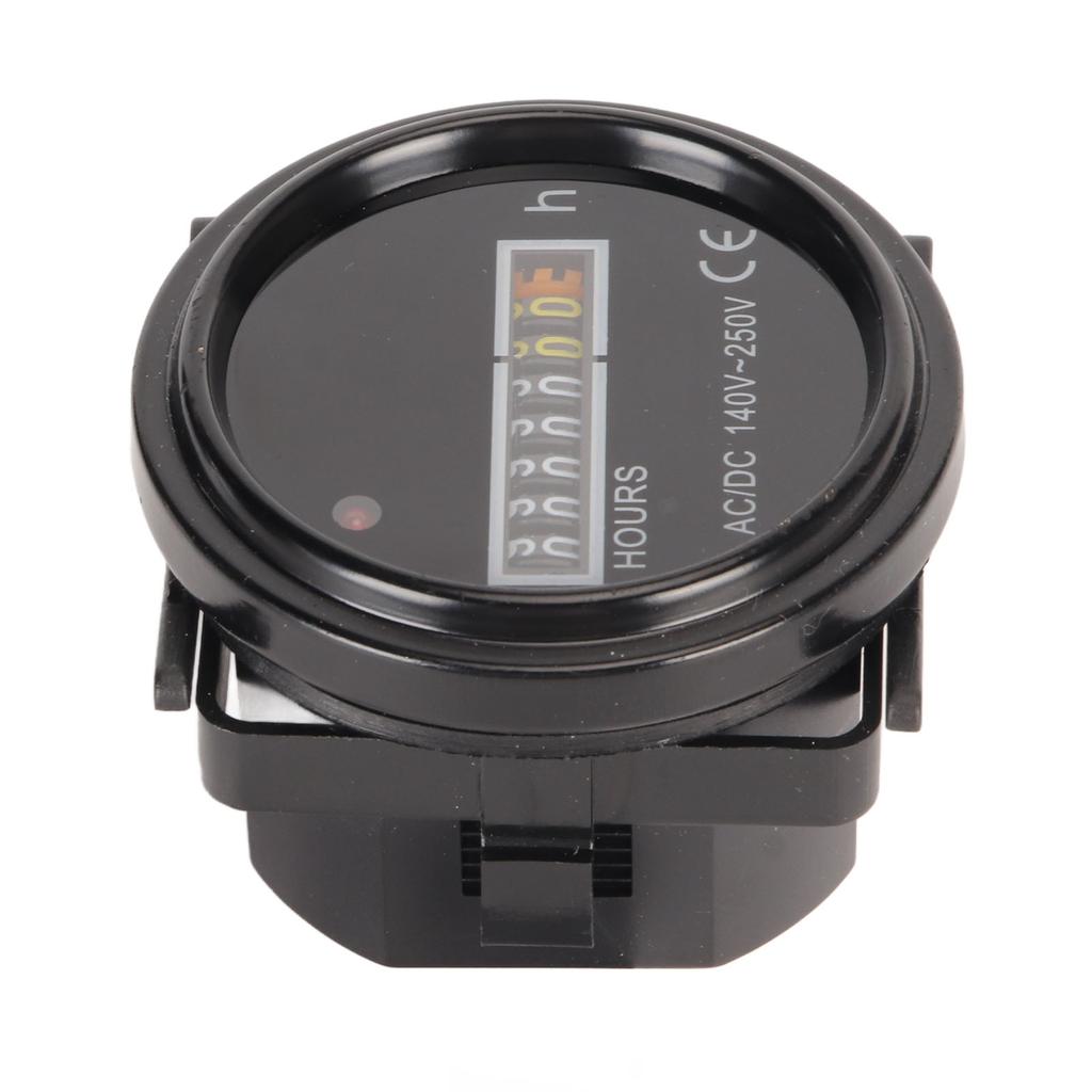 Круглый счетчик моточасов профессиональный высокоточный 140‑250 В переменного тока постоянный ток механический счетчик моточасов для транспортных средств автомобили Bo