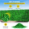 Artificial Boxwood Panel UV 48pcs Boxwood Hedge Wall Panels Artificial Grass Backdrop Wall 10X10" 4cm Green Grass Wall Fake Hedge for Decor Privacy
