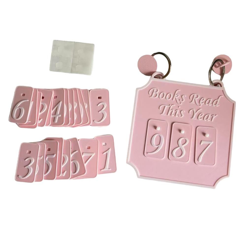 Книги, прочитанные за год gn Список чтения Стильный дисплей Счетчик книг, прочитанных за год С цифровой карточкой