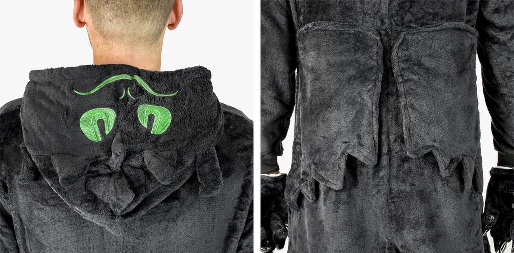 Kigurumi onesie warm night fury pajamas toothless men's jumpsuit m S