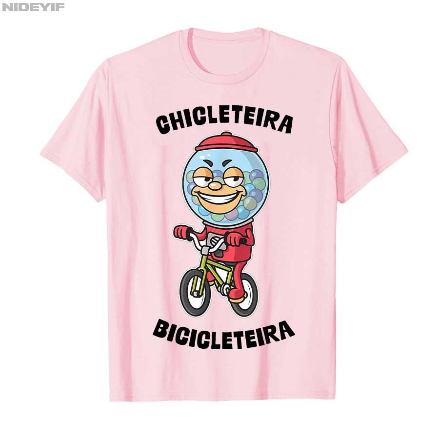 Italian Brainrot Chicleteira Bicicleteira Meme Tshirt for Men Women 100 Cotton T Shirts Short Sleeve Tops