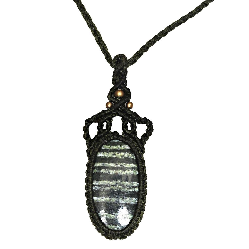 Ожерелье с драгоценными камнями, ювелирные изделия из зебры, яшмы, макраме, нить ручной работы, 20-36 дюймов, унисекс