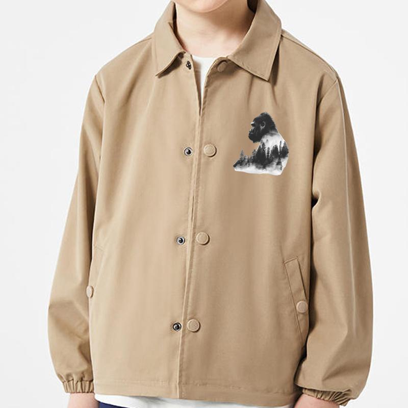 Творческие животные с пейзажем Термоперевод Винил Лесные животные Parches Ropa Футболки Толстовки Сделай Сам Одежда Наклейки Пользовательские