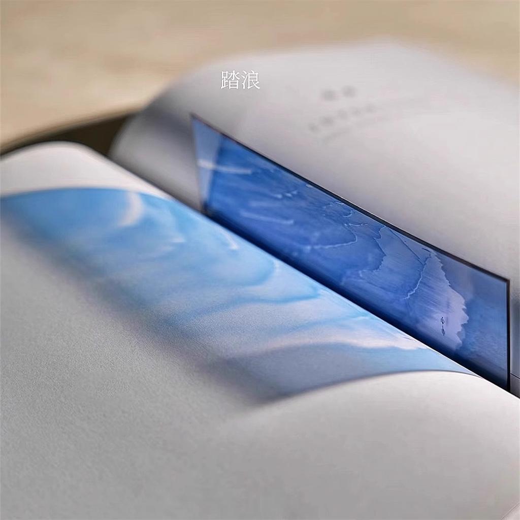 Aesthetic Galaxy Starry Sky Acrylic Film Bookmark Decorative Reading Page Marker Gift for Book Lovers