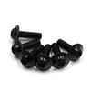 Motorcycle Bolt Screw M6 X 20mm Hexagon License Plate Fairing Bolt Screw Black for Motorcycles 6pcs