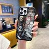 TK популярная коллекция персонажей темного хоррора чехол для iPhone15 триллер чехол для мобильного телефона Apple 17promax стеклянный чехол 12
