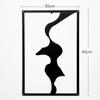Modern Simple Abstract Female Line Decoration Background Wall Living Room Wall Decoration Hanging Painting Metal Material