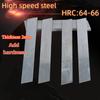 HRC64-66 High Speed Steel Nitriding Hardening Thickness 2mm Length 200mm HSS 4341 Steel Woodworking Tools Carving Blades DIY Knife Raw Material