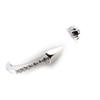 Open Silver Ring 'Cupid's Arrow' White Silver (rhodium) - 5x3 Mm