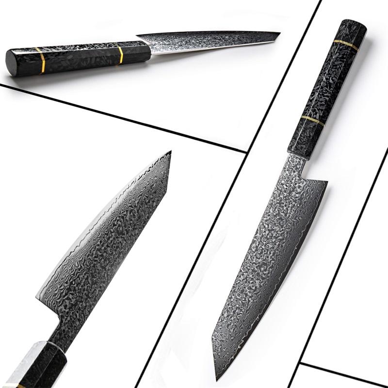 Grandsharp 8,2-дюймовые кухонные ножи из дамасской стали vg10, японский нож шеф-повара из дамасской стали Кирицуке