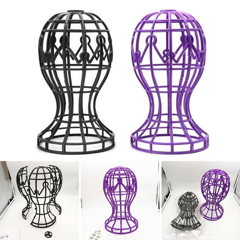 New Wig Stand Hat Cap Lantern Shape Wig Accessories Storage Rack Wig Head Stand Multi-Purpose
