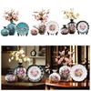 3Pcs Ceramic Vases Stylish Ornaments Wedding Decorations Lightweight Flower Arrangement Display for Bedroom Cabinet Balcony
