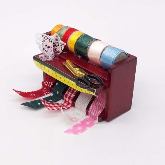 Мини-модель высокой имитации игрушки 1/12 масштаб швейная полка детский подарок для игры в кукольный домик комплект