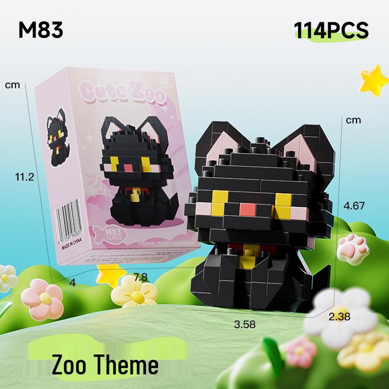 Pirate Anime Character Building Blocks for Kids - Educational Assembly Desktop Ornaments