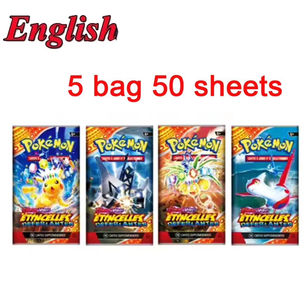 Набор из 42 карточек покемонов MEGA EVOLUTION для игр и сражений, Lost Origin Pokemons Box с изображением Пикачу из аниме, коллекционные карточки с покемонами, разработанные для детей.