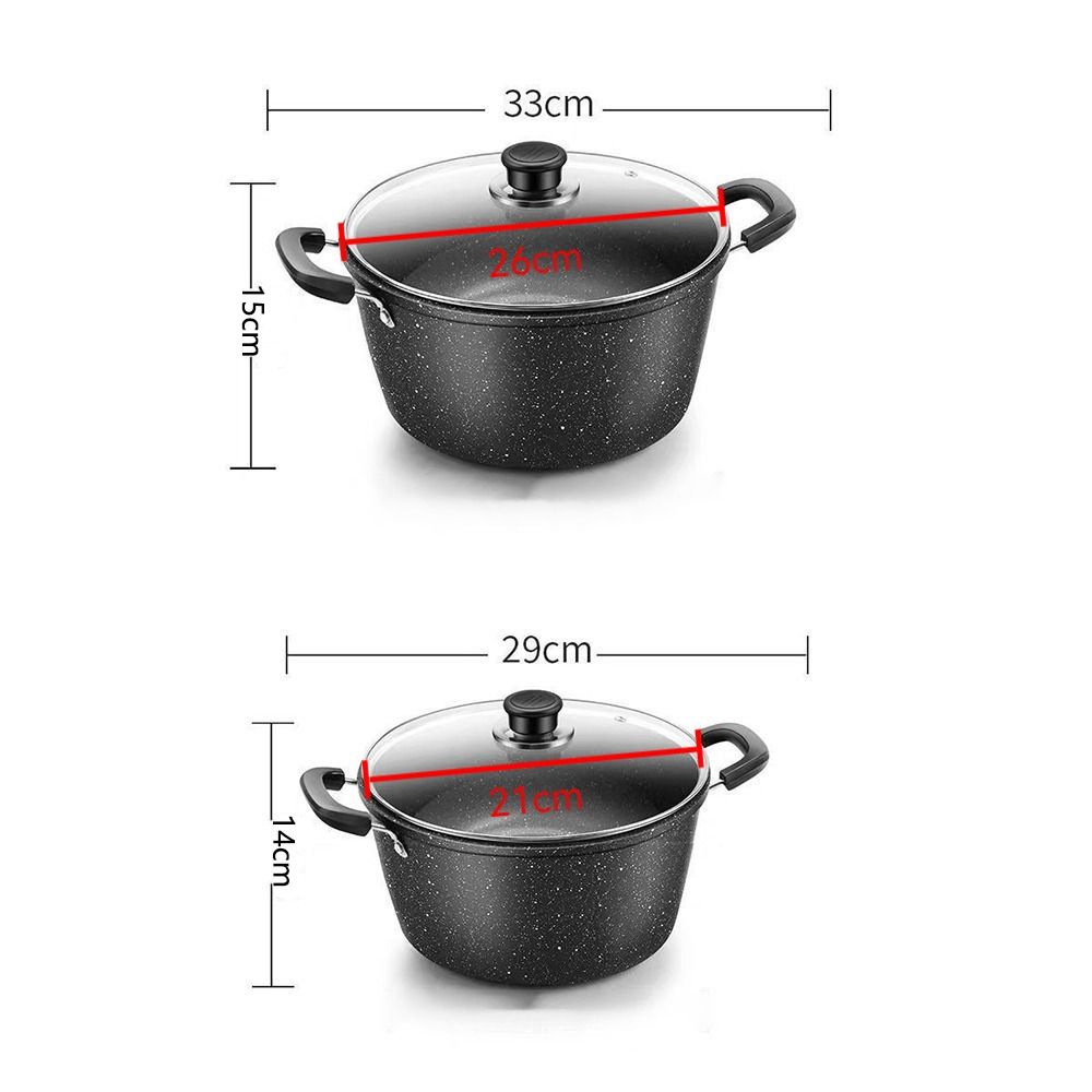 Non-stick Soup Pot Two Ears Kitchen Cooking Universal Cookware Gas Induction Cooker