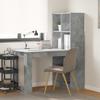 Concrete Grey Desk 122 x 67 x 145 cm Particleboard