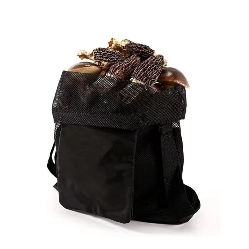 Сумка для сбора грибов, сетчатая сумка для охоты на открытом воздухе с регулируемым плечевым ремнем, многоцелевая сумка для сбора урожая, корзина