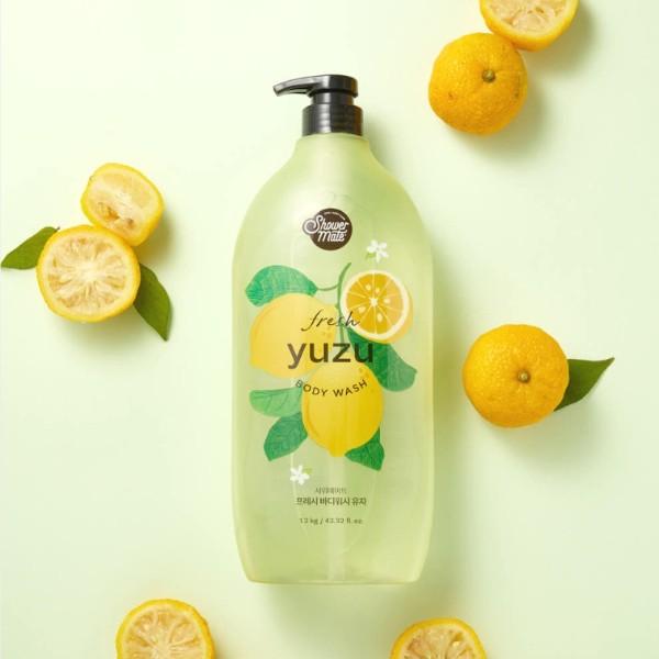 Гель для душа Shower Mate Фрукты 4 вида(Персик / Хлопок / Ягода / Юдзу) 1200г, корейская косметика