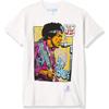 Синяя футболка унисекс для взрослых Jimi Hendrix Pop Art 'Scuse Me While I Kiss The Sky
