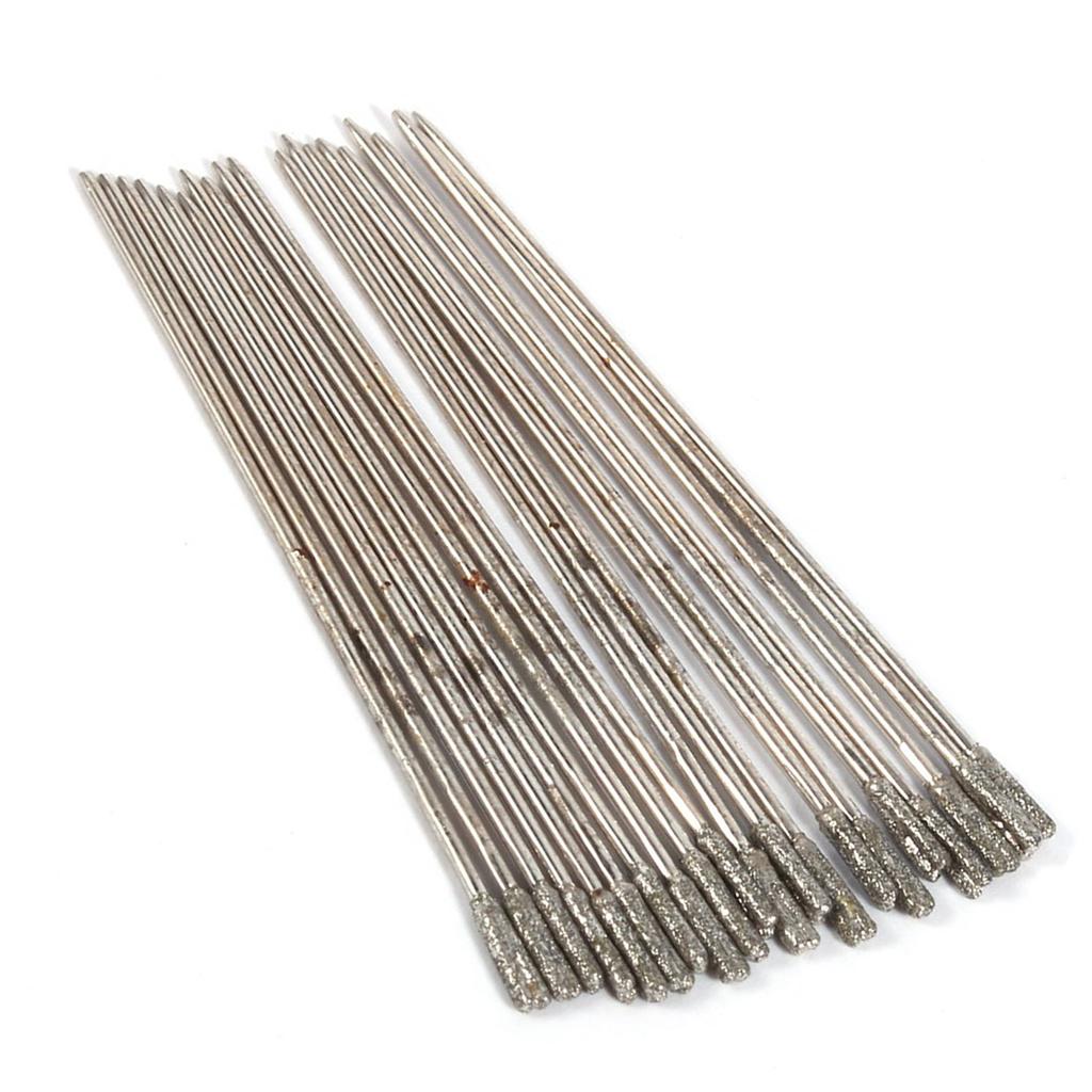 20 шт 1 мм алмазное покрытие гранильное сверло твердое сверло игла для ювелирных изделий агат