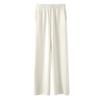 Cashmere Sweatpants Women Autumn Winter 2023 Fashion High Waist Wool Wide Leg Pants Casual Straight Loose Pants