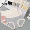 Women Panties High Waist Seamless Contrast Color Tummy Control Butt Lifted Soft Stretchy Quick Dry Anti Septic Lady Underpants Briefs