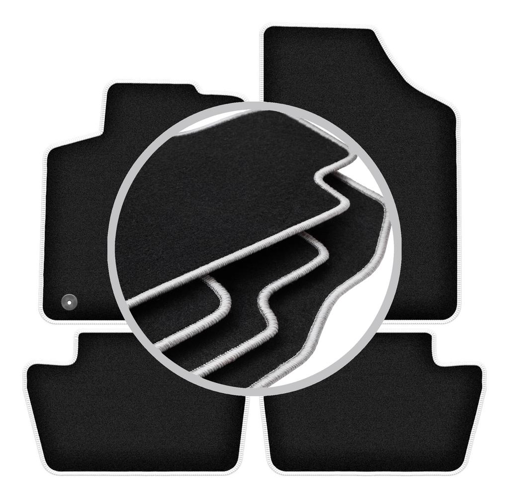 CARLUX-SILVER car mats for: Citroen C4 I coupe, hatchback (2004-2010)