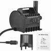 Погружной 12В Водяной насос Электрический 360 л/ч Маленький насос для фонтана с максимальной высотой подъема 9,2 фута, 6,5-футовым штекером постоянного тока и присоской
