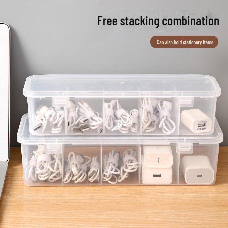 Пылезащитный ящик для хранения и управления кабелями и зарядкой