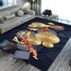 Ковер в ретро китайском стиле с листьями лотоса и карпами кои для гостиной, дивана, спальни, прикроватный, для кабинета, коврик у входной двери, нескользящий, домашний декор