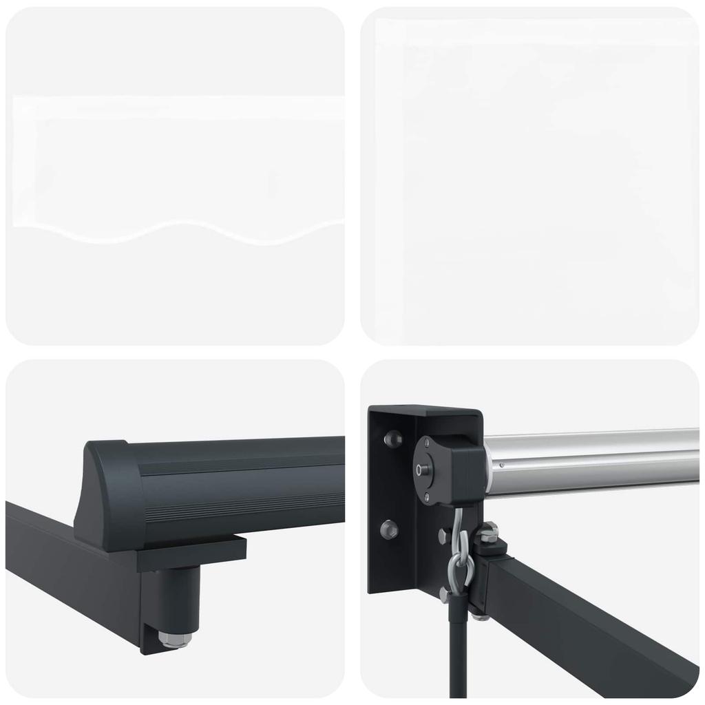 Retractable Awning White 300 x 250 x 165 cm