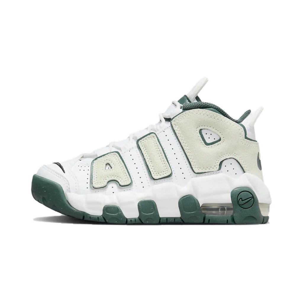 Nike Кроссовки Air More Uptempo PS White Vintage Green детские Summit-White Sea-Glass FQ1937-100