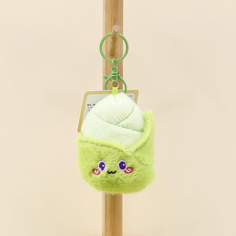 Adorable Cartoon Vegetable And Fruit Plush Keychain Cute Banana Durian Carrot Doll