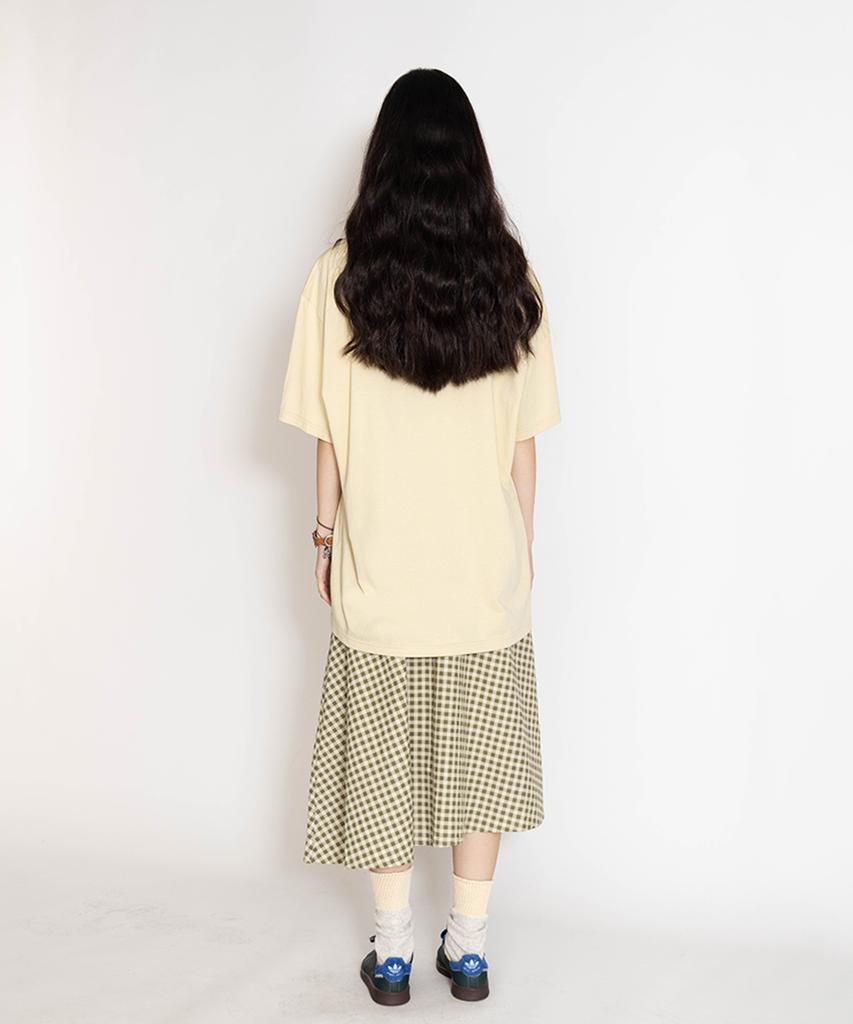 TOWTOW ARCHIVE Root Focus Short Sleeve T-Shirt Ecru