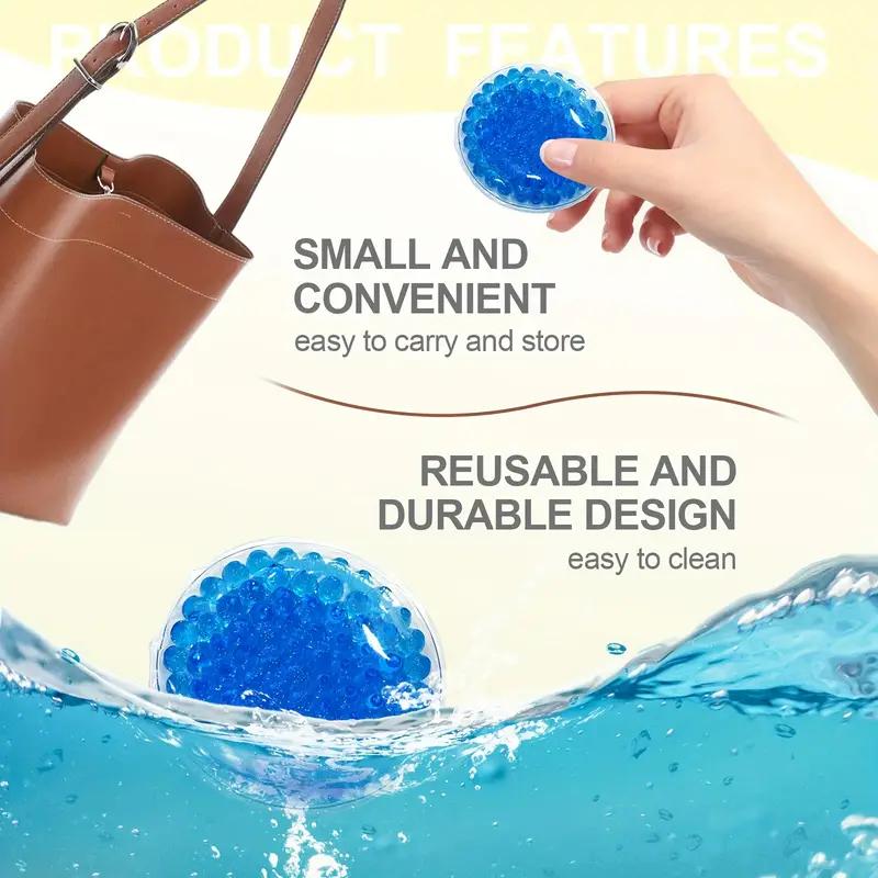 2 шт. Многоразовый пакет со льдом для лица, губ, глаз, холодный и горячий компресс для травм, облегчения боли, гелевые шарики для ежедневного ухода за кожей, инструменты для ухода за кожей