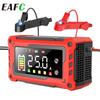 EAFC 12V-24V Зарядное устройство для автомобильного аккумулятора 15А 25А Импульсный ремонт Большой светодиодный дисплей Умное зарядное устройство Аккумулятор для автомобиля Мотоцикла Старых аккумуляторов