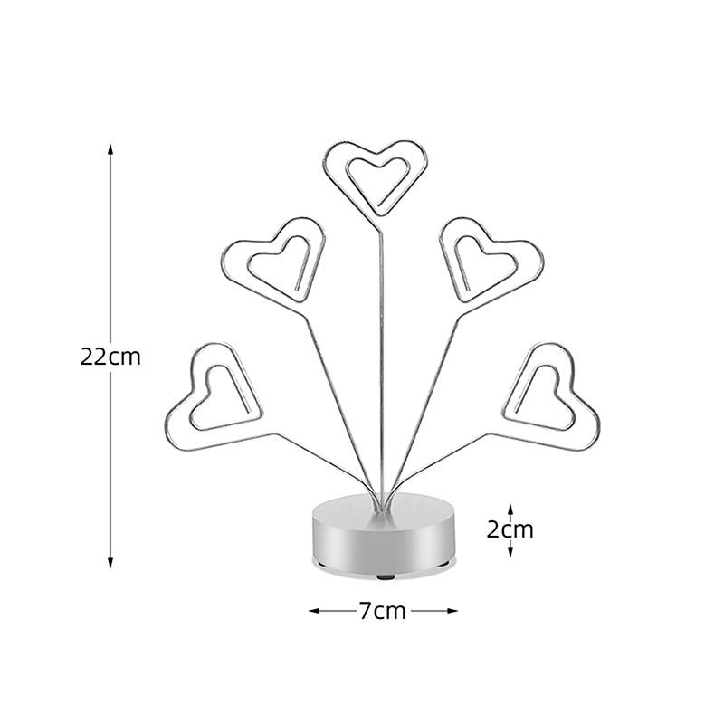 Creative Note Clips Business Card Holder Po Stand Desk Organizer Household Decor Office Decoration Supplies Valentine Party
