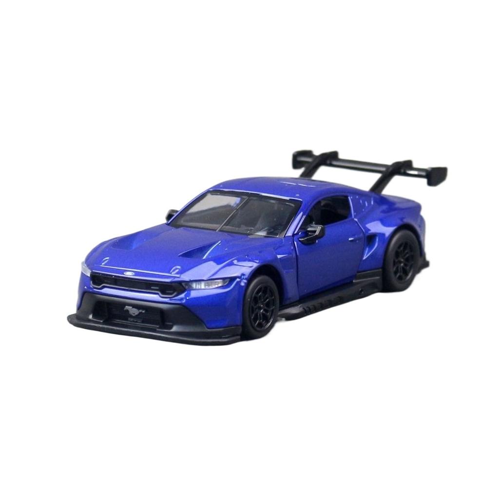 1/42 Ford Mustang GT3 Металлическая модель автомобиля Литье под давлением и игрушечные транспортные средства Модель автомобиля Масштабная модель Миниатюрная модель автомобиля Игрушки для детей