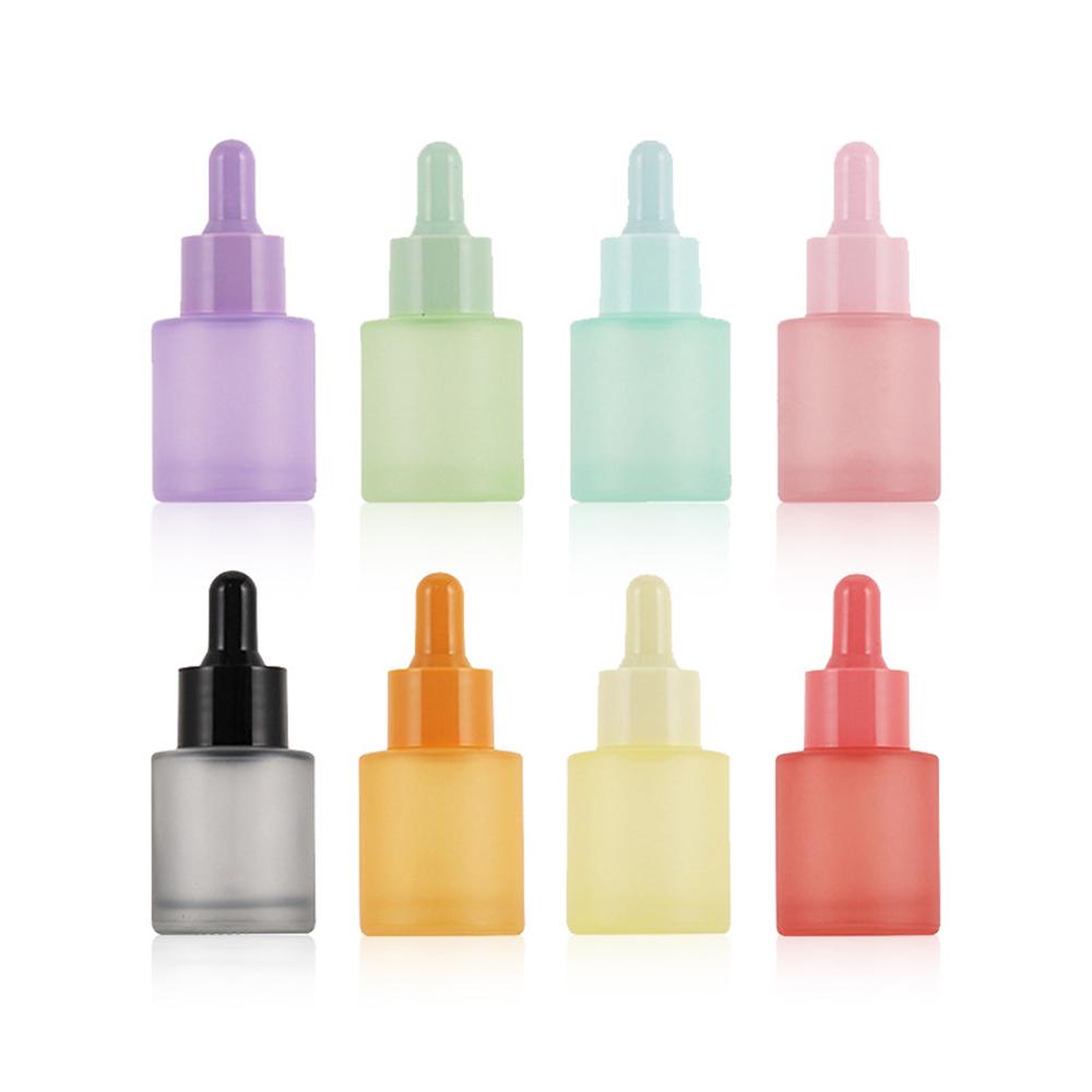 1pc 20ml Essential Oil Bottle Glass Frosted Dropper Bottle Sample Bottle Aromatherapy Liquid Drop for Massage Perfume Bottles