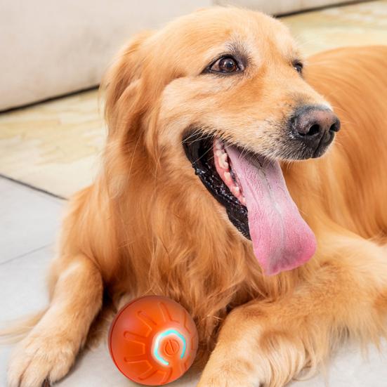 Интерактивная игрушка для собак Мяч для маленьких и средних собак, активируется движением, автоматическая, интеллектуальная