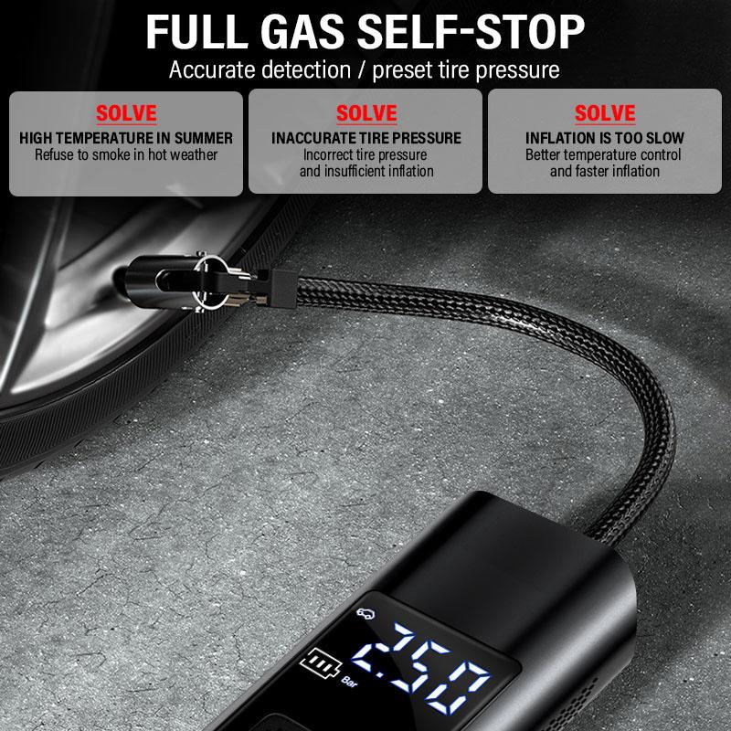 1Pcs Car Tire Inflator Smart Digital Inflatable Pump Emblem Accessories For Jeep Wrangler Grand Cherokee Renegade Tyre Stem Air Caps