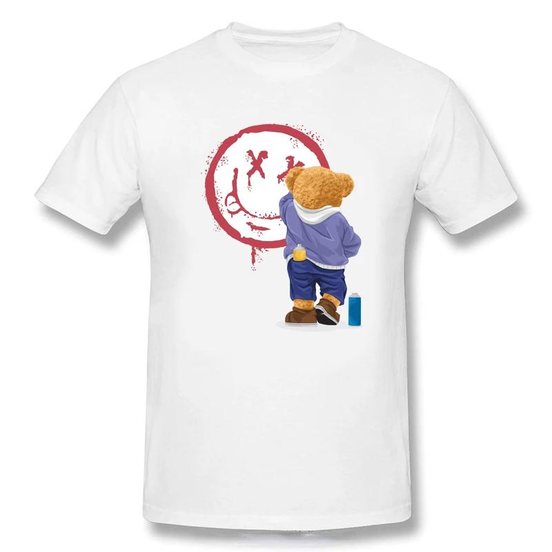 Teddy Bear Playing Badminton Tshirt Exercise Clothing Short Sleeve Tops Graphics Kawaii Unisex Women Short Sleeve Printed Shirt Top