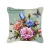 Новый скандинавский домашний декор Цветение цветов Богатая наволочка Ретро стиль Автомобильная диванная подушка Подушка для поясницы Наволочка
