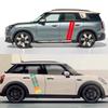 Для MINI Cooper S One JCW F56 F55 F60 R56 R60 R61 R56 F54 Аксессуары Боковые гоночные полосы для автомобиля Виниловые наклейки Декали Декор