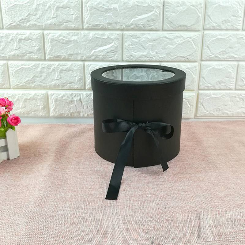 Gift Box High-End Cylinder Box Gift Box Double-Layer Rotating Flowers Gift