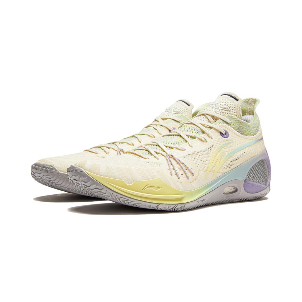 Li-Ning Way of Wade 808 3 Ultra V2 Low Бежево-желтые мужские кроссовки Кремово-белые ABAU047-2