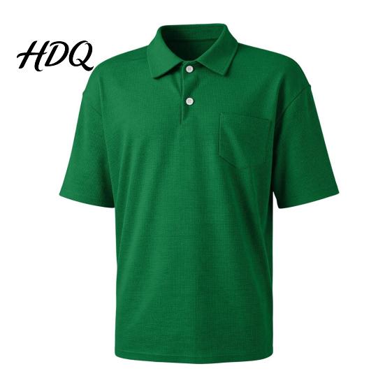 Men T-shirt with Buttons Golf Shirt Short Sleeve Collared T-Shirt Summer Tee