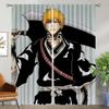 Kitchen Curtains for Living Room Curtain for Room 2 Panel BLEACH Partition Halloween Decoration Shades Home Interior Curtains
